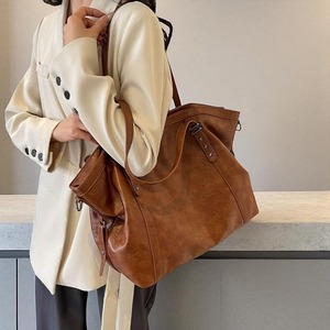 กระเป๋าโท้ทหนังคลาสสิกสำหรับผู้หญิงกระเป๋าขนาดกว้างขวางสำหรับใช้ในชีวิตประจำวันและธุรกิจจากอินเดีย - Product Image 5