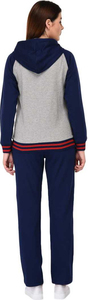 Ensemble de survêtement sportif pour femme avec blocs de couleur, fermeture éclair sur le devant, manches longues, poches latérales, en polyester respirant, idéal pour l'automne - Product Image 3