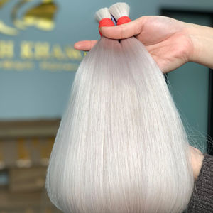 Extensiones de Cabello Humano Virgen 100% de Alta Calidad, Color Natural, Vietnam, Sin Remy, Textura Lisa, 100g, Mejor Precio al por Mayor, MOQ 1 Cabello - Product Image 1