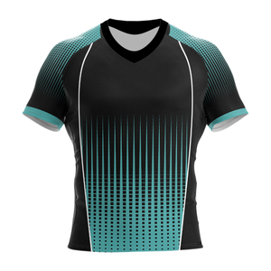 Impression par sublimation Maillot Rugby Football Pull Col V Vêtements d'entraînement Tenues de sport Chemises rugby - Product Image 5