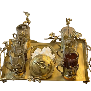 Table basse rectangulaire moderne de luxe, plateau en métal léger, poignées latérales créatives, décorative pour le salon, rangement - Product Image 1