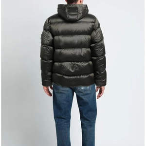 Veste à capuche en polyester/coton tissé pour homme, décontractée, col montant, fermeture éclair, matelassée, style puffer, fournisseur - Product Image 5