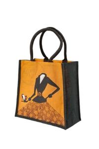 Meilleures ventes de sacs à main écologiques en jute avec sérigraphie imprimée d'un logo personnalisé pour le mariage, sacs fourre-tout pour le shopping, sacs en toile de jute - Product Image 3