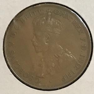 Rare pièce ancienne australienne 1915 H One Penny - Product Image 2