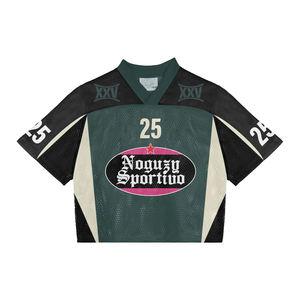 Maillots de football rétro en polyester surdimensionnés pour hommes avec sublimation - Product Image 2