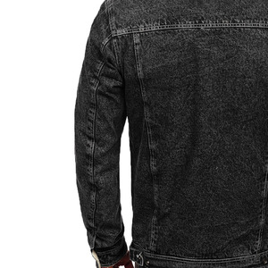 Men's <b>Denim</b> <b>Jackets</b> <b>Custom</b> Made Factory Rate Adjustable Wholesale Top Style Latest Best Fashion Stand Collar for Winter - Product Image 2