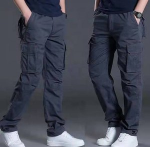 กางเกงขายาวผ้าฝ้ายปรับแต่งได้สำหรับผู้ชาย - Product Image 2