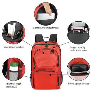 Sac à dos de cheerleading personnalisé grande capacité, imprimé par transfert thermique, motif pailleté, décontracté, pour le sport - Product Image 5