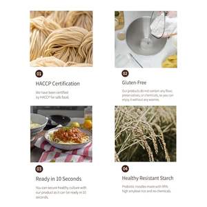 เฟตตูชินี [OEM/ODM][พาสต้าข้าวเกาหลีพรีเมียม] ปราศจากกลูเตน |   ไม่ใช่พันธุ์พืชที่ดัดแปลงพันธุกรรม |   แห้ง |   บรรจุภัณฑ์สุญญากาศ |   ทำอาหารง่ายๆ ภายใน 10 วินาที |   ข้าว 95% - Product Image 3