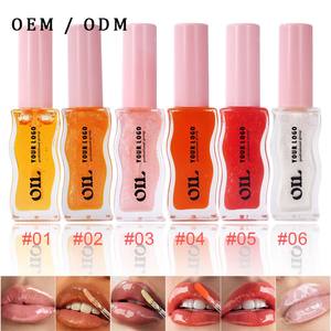 Brillant à lèvres aux herbes personnalisable OEM & ODM Glaçure à lèvres transparente en perles Essence de miel Hydratant avec huile pour les lèvres infusée au miel et aux fruits - Product Image 2