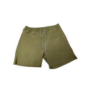 Pantalones cortos informales de verano para hombre con logotipo personalizado, cordón elástico de algodón 100% para uso en exteriores, Material de lona de algodón y poliéster - Product Image 2