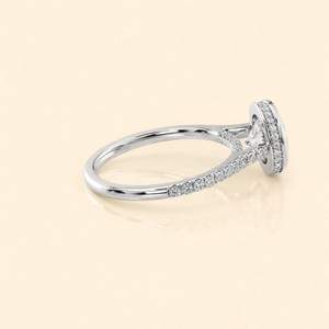 14K Yellow / White And Rose <b>Gold</b> Lab Grown Diamond Solitaire Engagement <b>Ring</b> Round Cut - Product Image 4