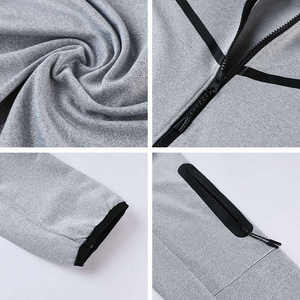 ชุดวอร์มผ้าฟลีซแบบบางสำหรับผู้ชายชุดวิ่งจ๊อกกิ้งติดป้ายสินค้าเองเทคโนโลยี - Product Image 6