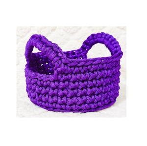 Sustainable Macrame and Wooden Storage <b>Basket</b> <b>Nursery</b> Bedroom Living Room Decoration Household Interior Accessories Most Popular - Product Image 5