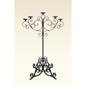 Candelabros de plata pulida, diseño de aspecto elegante, centro de mesa de boda, Decoración de mesa, accesorios de relámpago, suministros de la India - Product Image 5