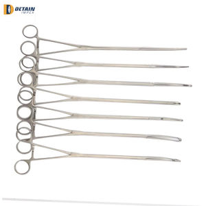 เครื่องมือผ่าตัด VATS thoracoscopic เครื่องมือผ่าตัดแบบโค้งและตรงชุดกรรไกร sutur เครื่องมือทางการแพทย์พื้นฐานของเครื่องมือผ่าตัด - Product Image 4