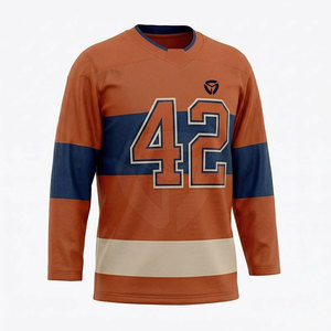 Camiseta de hockey sobre hielo con diseño moderno, tela transpirable, ideal para la práctica de atletas y partidos competitivos. - Product Image 3