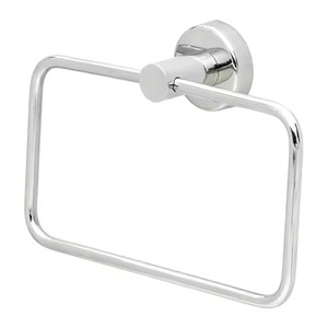 <b>Bathroom</b> <b>Towel</b> Holder Ring Modern Wall Mounted Napkin Holder for Washroom Durable Black Metal <b>Towel</b> Hanger for Hand <b>Towels</b> - Product Image 2