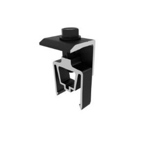 SunModo SMR Pince d'extrémité Pop-On en alliage d'aluminium noir pour l'installation de panneaux solaires sur toiture - Product Image 2