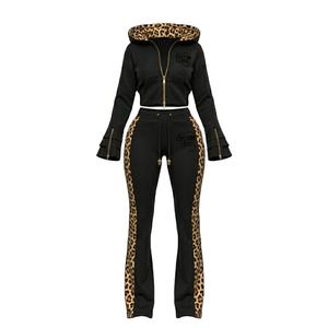 Conjunto de dos piezas para mujer: Sudadera corta rosa con capucha y pantalones de chándal lisos con lavado ácido vintage, con cremallera, personalizables con logotipo, OEM, nueva tendencia. - Product Image 3