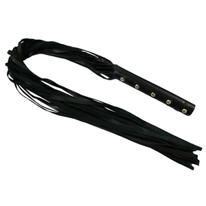 Fouet flogger convivial pour débutants avec brins courts et maniables et forte adhérence, idéal pour taquiner l'impact léger ou l'utilisation cosplay - Product Image 5