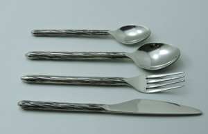 Ensemble de couverts en acier inoxydable et résine de luxe moderne, cuillère, vaisselle, décoration de table pour fête d'anniversaire, décoration de mariage - Product Image 4