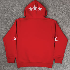 Sweat à capuche lourd pour homme avec fermeture éclair, broderie délavée au soleil, style streetwear, lavage à l'acide, fabrication sur mesure - Product Image 3