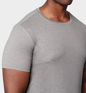 Camiseta con logotipo personalizado al por mayor, camiseta de gran tamaño de algodón 100% para hombre, Camiseta de cuello redondo de manga corta de peso pesado de alta calidad para hombre - Product Image 4