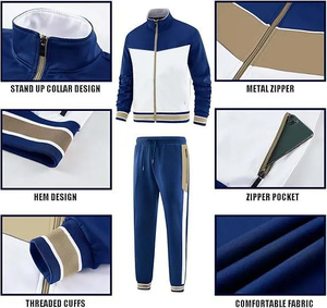 Dernière conception de haute qualité automne hiver football formation survêtement hommes demi fermeture éclair football ensembles de vêtements de sport uniformes - Product Image 4