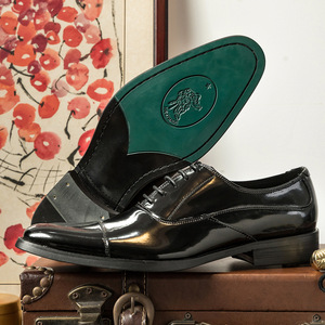 Nuevos Zapatos Oxford de Cuero Charol Estilo Coreano con Punta Redonda, Diseño Clásico para Vestir Formal en Ocasiones de Negocios - Product Image 4