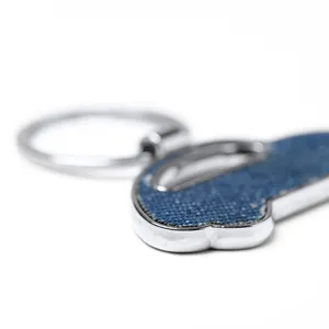 Portachiavi Personalizzati in Denim Dippy, Gadget Promozionali, Moschettoni e Portachiavi - Product Image 2