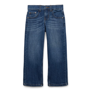 กางเกงยีนส์เด็กผู้ชายทรงตรงผ้าเดนิมฟอก ผลิตจากโรงงาน ราคาถูก ดีไซน์สั่งทำได้ คุณภาพพรีเมียม เป็นมิตรกับสิ่งแวดล้อม สไตล์ลำลอง ผลิตในบังคลาเทศ - Product Image 1