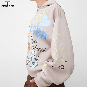 Comprar personalizado transpirable casual streetwear gota hombro figuras transpirable ecológico sudaderas con capucha de punto - Product Image 3