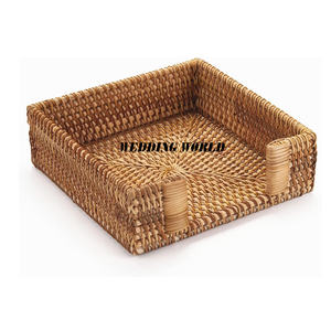 Mayorista de bandeja de servicio de ratán Plato de mesa de diseño personalizado Forma ovalada elegante clásica Venta al por mayor Nueva bandeja de ratán - Product Image 4