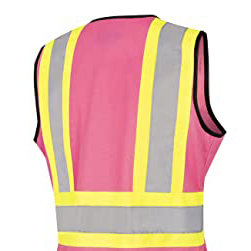 Hi Visibility Vest Gilet de sécurité réfléchissant avec poches Votre propre logo Design Men Wear Gilet de sécurité - Product Image 4