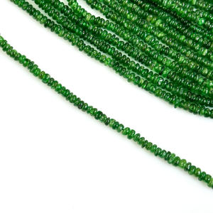 ลูกปัดทซาเวียร์ธรรมชาติทรงรอนเดลล์เรียบ สำหรับทำเครื่องประดับ ขนาด 2.5-3 มม. ขายส่ง ลูกปัดพลอยทซาเวียร์ 16 นิ้ว - Product Image 3