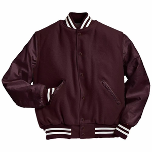 Chaqueta Varsity de Béisbol Personalizada para Hombre, de Lona de Alta Calidad, con Cuello Alto, Transpirable, con Logotipo Frontal y Capucha, para Invierno - Product Image 3
