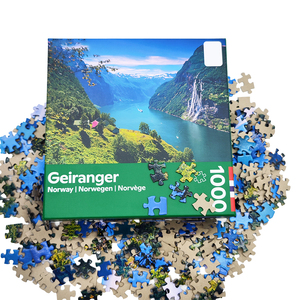 Mẫu miễn phí tùy chỉnh thiết kế dành cho người lớn trò chơi câu đố nhà sản xuất 1000 miếng ghép hình câu đố cho trẻ em - Product Image 2