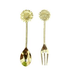 Ensemble cuillère et fourchette en métal de qualité supérieure avec poignée élégante au prix de gros pour l'utilisation de mariage de restaurant hôtel - Product Image 4