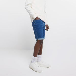 <b>Men's</b> Mid Waist Denim Shorts Casual Cotton <b>Jean</b> Shorts Lightweight Summer Streetwear Fashion Summer Denim Shorts - Product Image 2