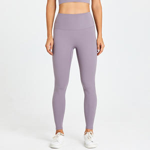 Leggings de yoga de gymnastique pour femmes les plus vendus pantalon de course d'entraînement de levage de fesses taille haute en forme de V avec techniques sans couture - Product Image 3