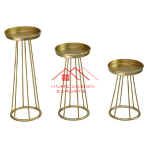 Bougeoir de taille et de forme personnalisées pour la décoration de la maison Bougeoir en métal au design de luxe - Product Image 4