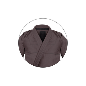 เครื่องแบบผ้า BJJ GI ชุดยูนิฟอร์มผ้าคอตตอนสีเทา100% Jitsu Jiu Jitsu GI judo ชุดเครื่องแบบเย็บปักผ้า - Product Image 2