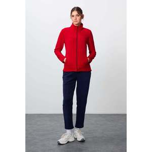 Ensemble de survêtement en molleton à col montant oversize pour femme TommyLife, coupe droite classique, bleu marine, modèle 95339 - Product Image 3
