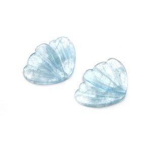 Mariposa de Aguamarina natural que talla la piedra preciosa suelta Aqua Wings Tallas - Product Image 4