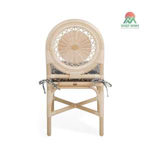 Sillones de ratán natural al por mayor, respaldo alto, estructura de ratán resistente, sillones decorativos de ratán para sala de estar, comedor - Product Image 3