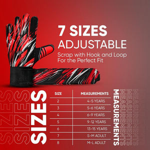 Guantes de Portero Profesionales de Alta Calidad, Dedos Completos, Impermeables, Correa de Muñeca Ajustable, Transpirables, Látex de 4 mm para Adultos y Niños - Product Image 3