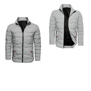 Chaqueta acolchada impermeable de invierno con cuello levantado para hombre al por mayor, chaqueta acolchada personalizada para exteriores, chaqueta acolchada para hombre - Product Image 4