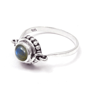 Statement <b>Rings</b> 925 Silver <b>Labradorite</b> <b>Rings</b> 925 Sterling Silver Finger Cute Designer <b>Rings</b> Fashionable Trendy Jewelry for Her - Product Image 1