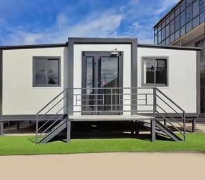Maison modulaire personnalisée en conteneur, structure en acier préfabriquée, cabine en panneaux de bois, usage pour bureau, hôtel - Product Image 1